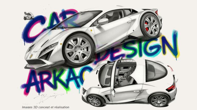 rough concept car poster