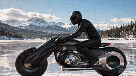 Moto dans le nord poster 