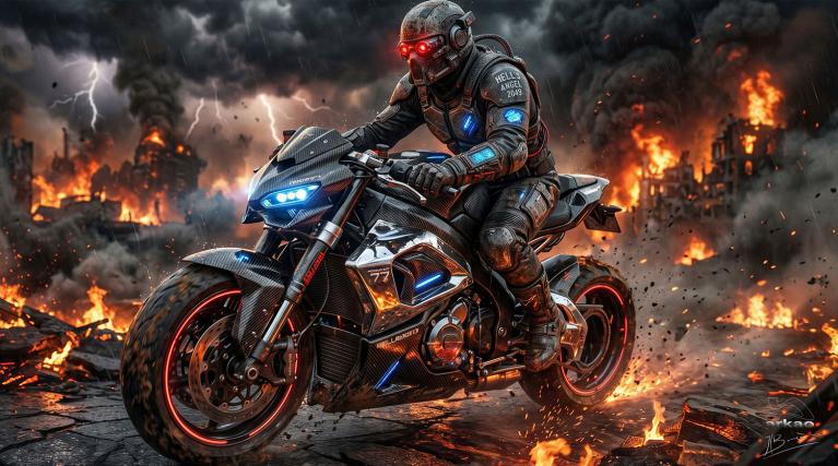 Moto dans le nord poster 