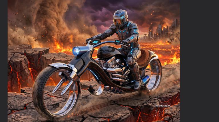 Moto dans le nord poster 