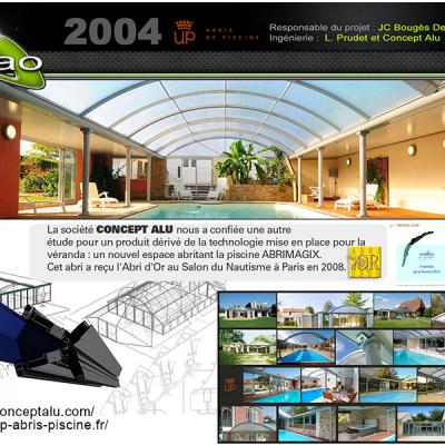 design  industriel espace graphique abri piscine veranda