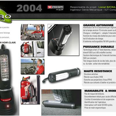 design  industriel espace graphique  torche led facom