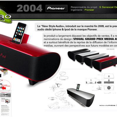 design  industriel espace graphique  hifi pioneer