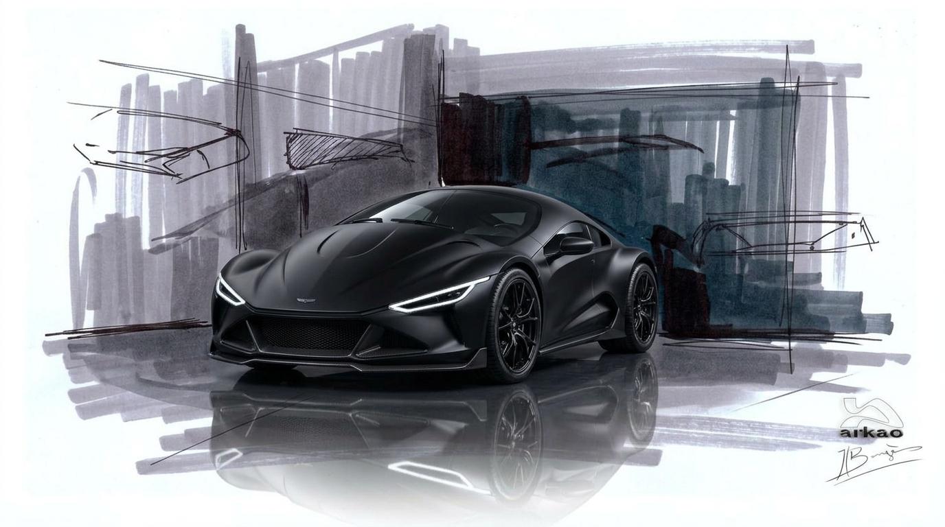 design toulouse concept car / moto posters graphisme.Concept car ARKAO