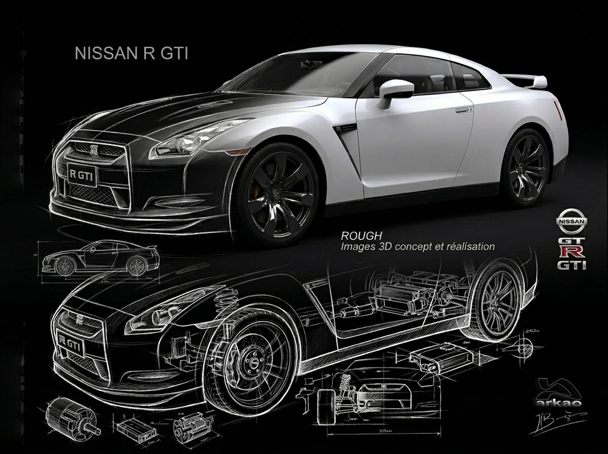 design toulouse concept car / moto posters graphisme.Concept car ARKAO