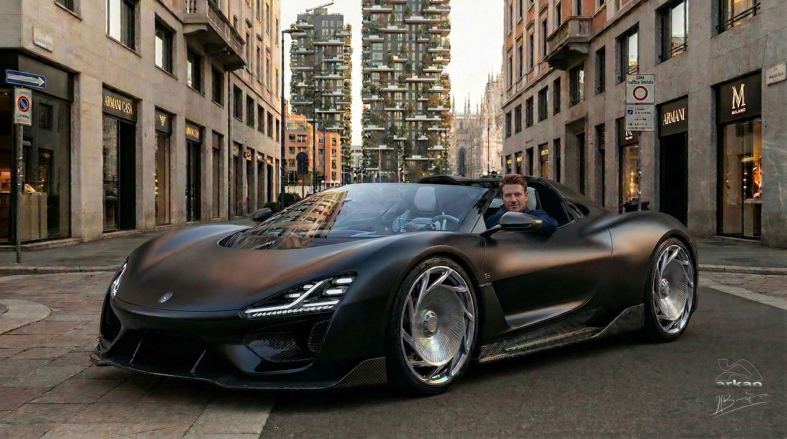 posters graphisme car design toulouse.Concept car ARKAO