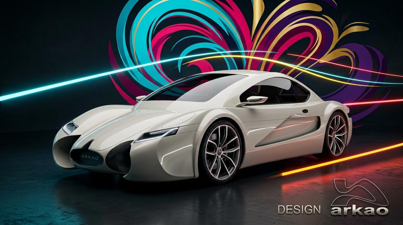 design toulouse concept car / moto posters graphisme.Car design ARKAO.