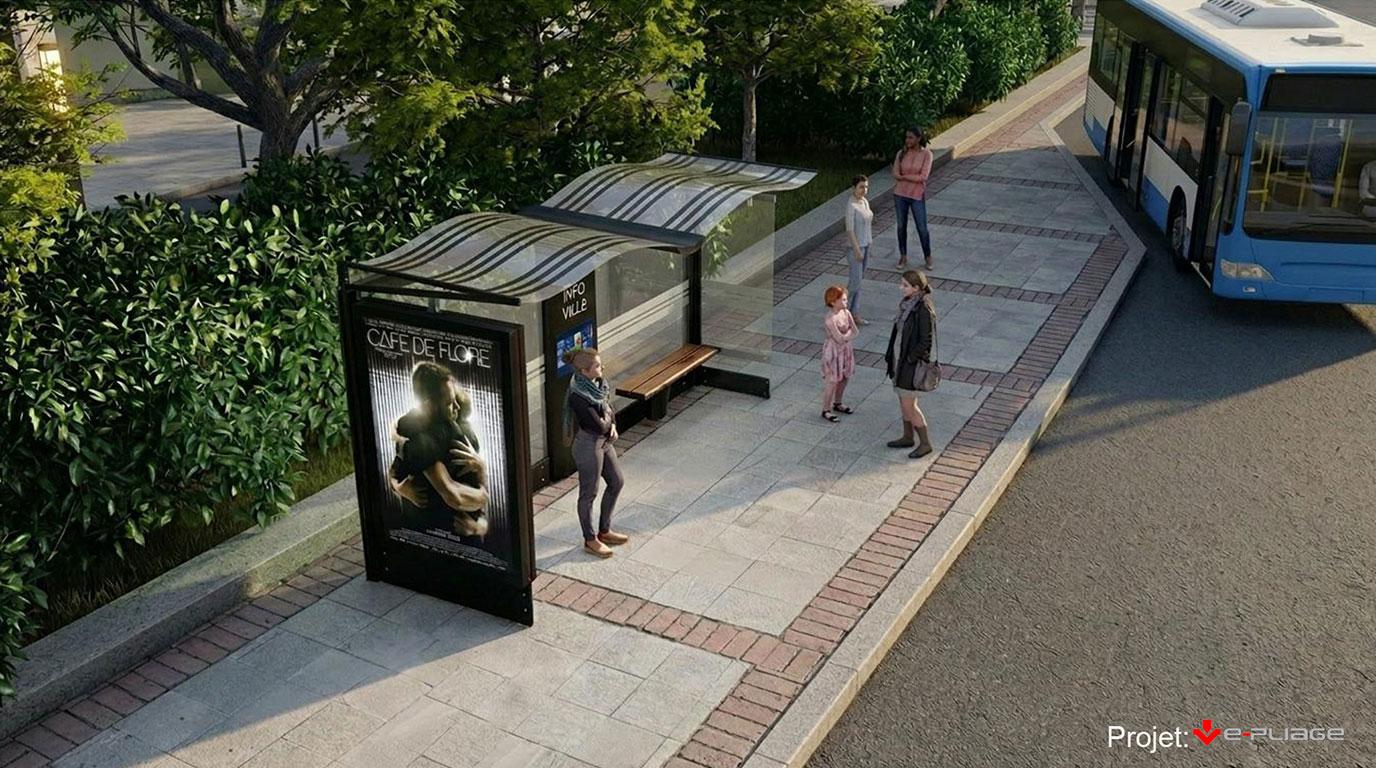 Etude mobilier urbain pour E-PLIAGE design produit conception ingénierie industrialisation de 1982 à 2024