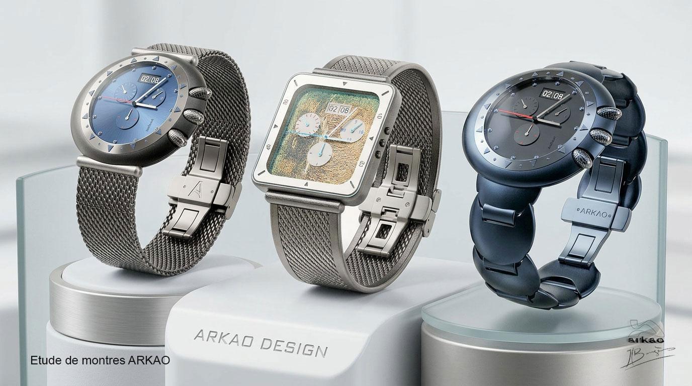 Etude de montre design produit conception ingénierie industrialisation de 1982 à 2024