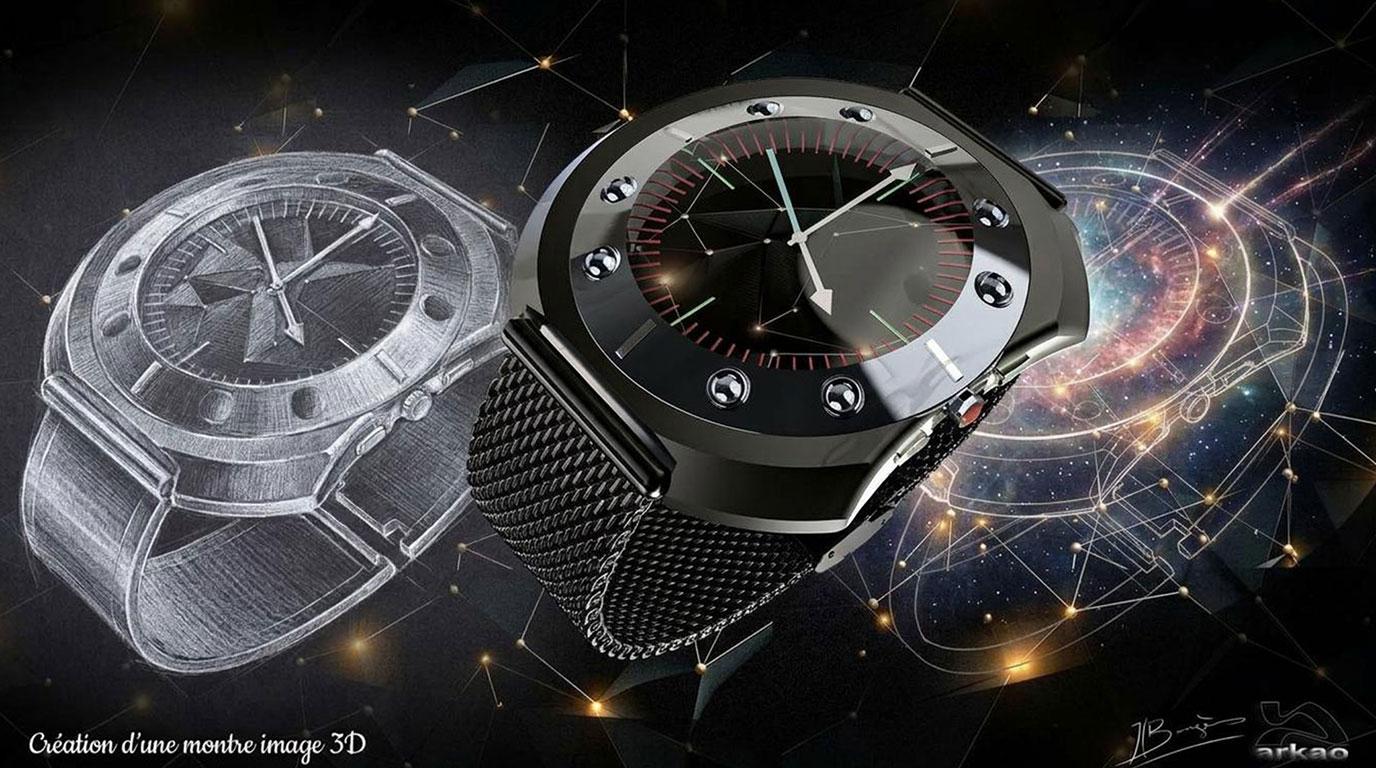 Etude de montre design produit conception ingénierie industrialisation de 1982 à 2024