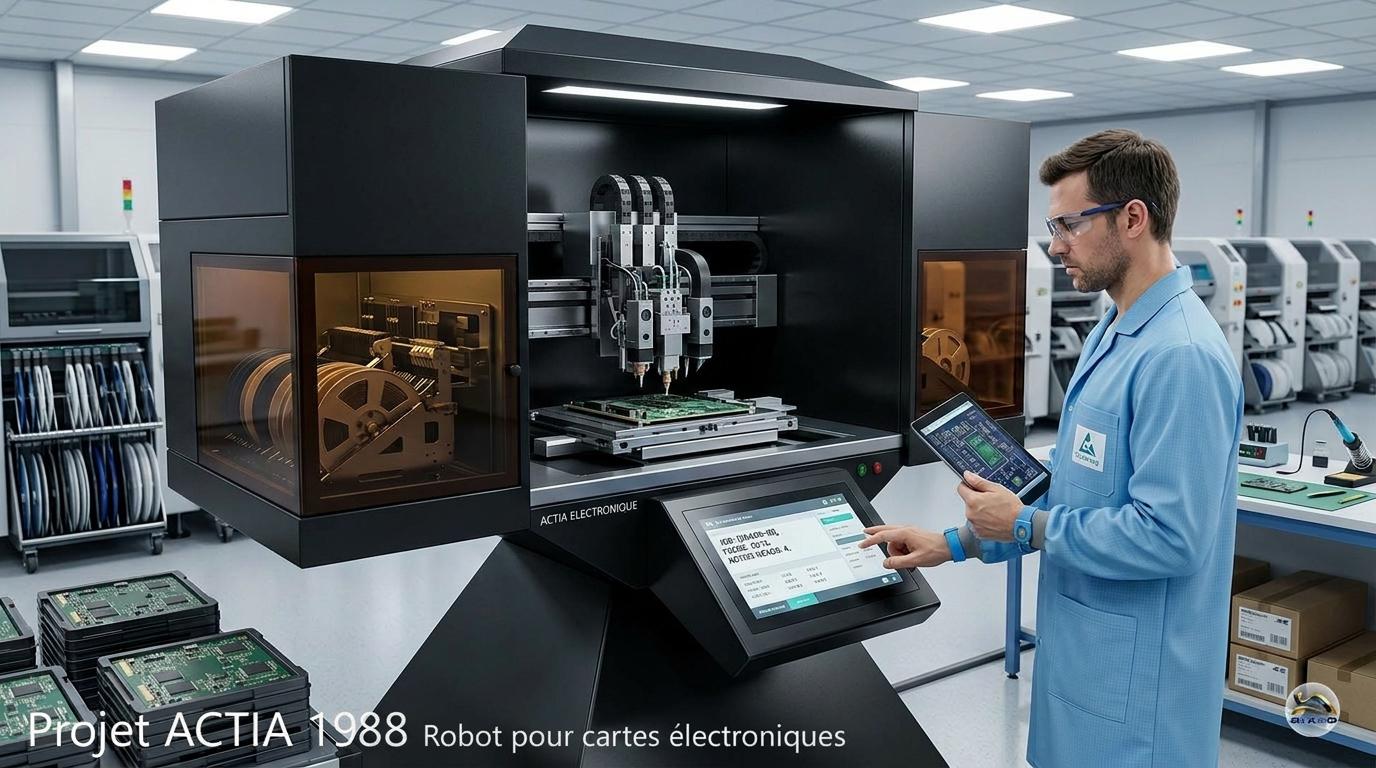 Projet société ACTIA années fin années 80 design produit conception ingénierie industrialisation de 1982 à 2024