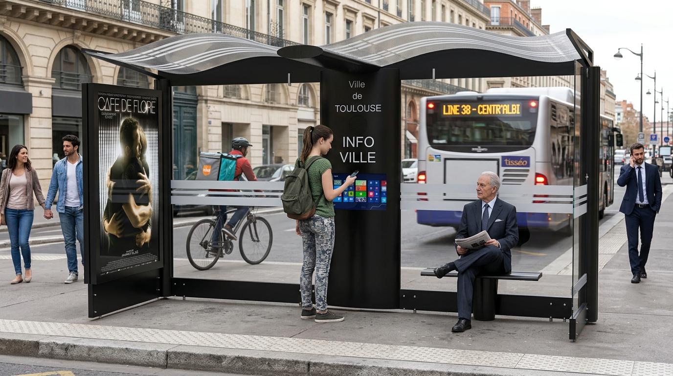 abri bus design produit