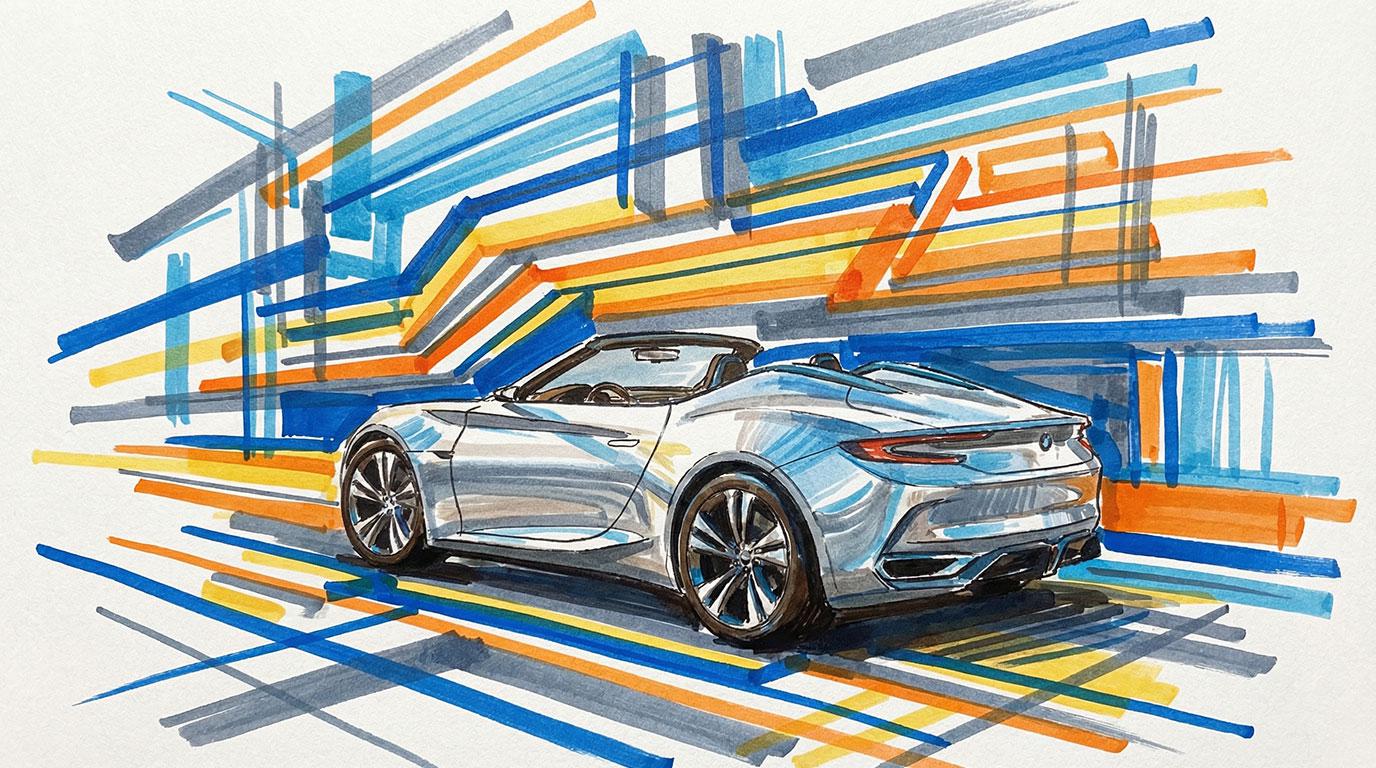 design graphique concept roughs images 3 D logiciels classiques assisté par IA