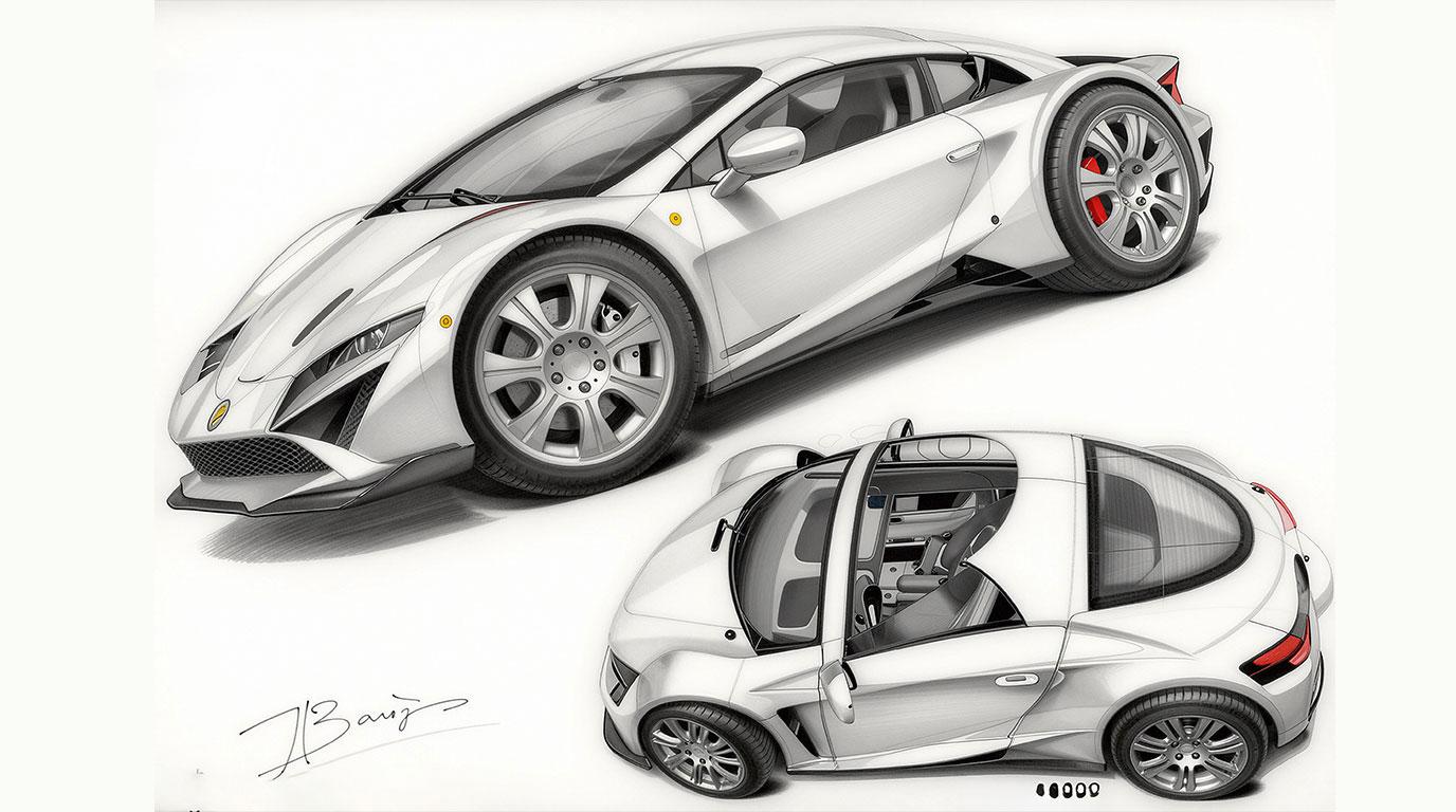 design graphique concept roughs images 3 D logiciels classiques assisté par IA