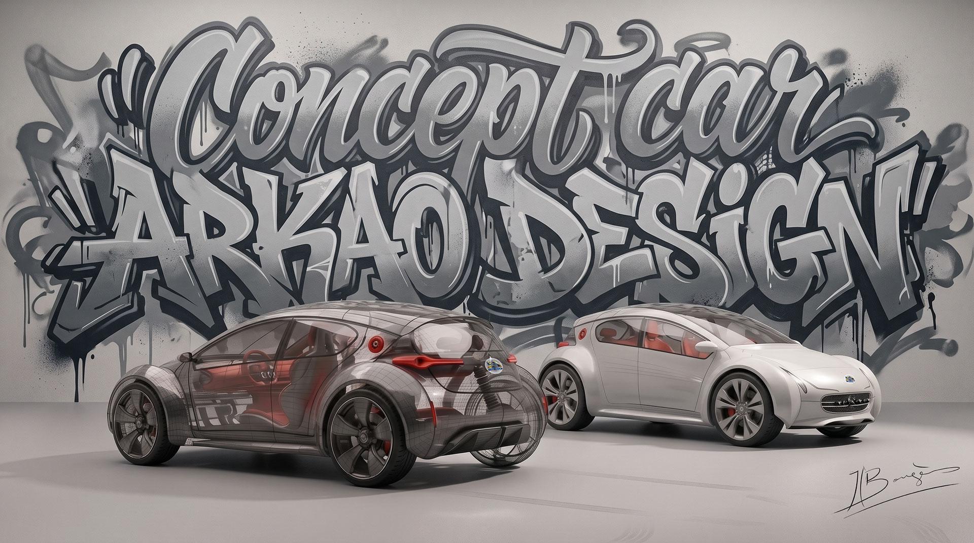 design graphique concept roughs images 3 D logiciels classiques assisté par IA