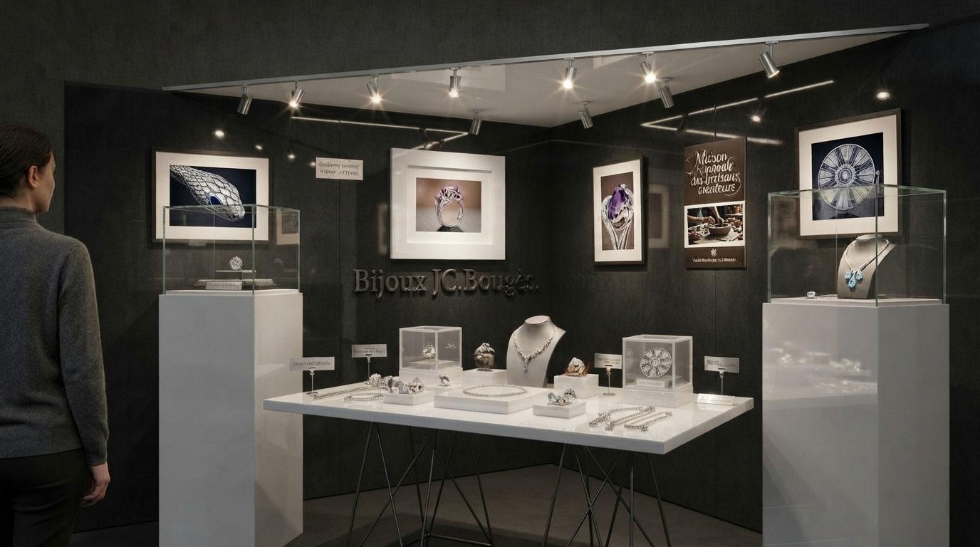 Mon stand exposé à Toulouse lors de la première édition du Salon des Artisans Créateurs en 1982