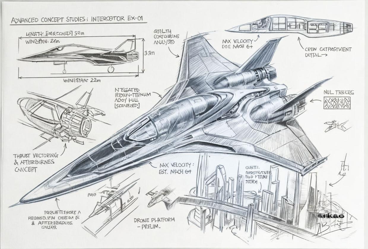 Graphisme design d'un avion.
