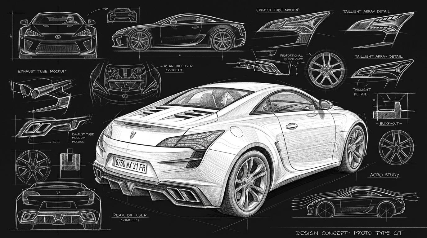 Concept car graphisme 